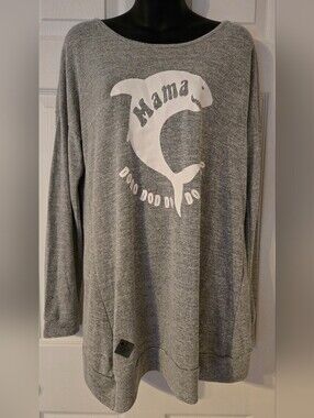 Simply Southern Mama Shark Open Back Large